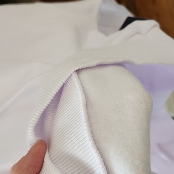 90 degree Women's White Hoodie, large - Picture 5 of 5